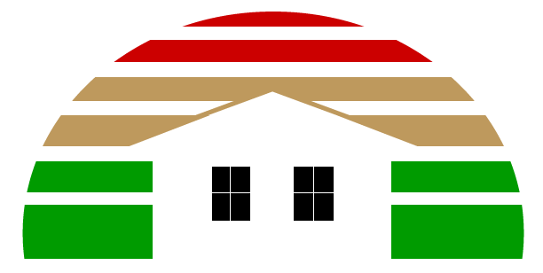 Logo of house and background